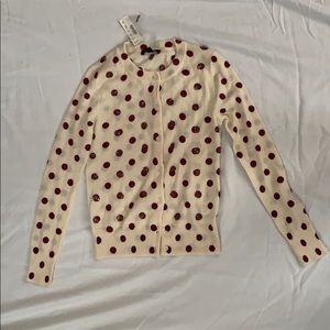 crew button up sweater